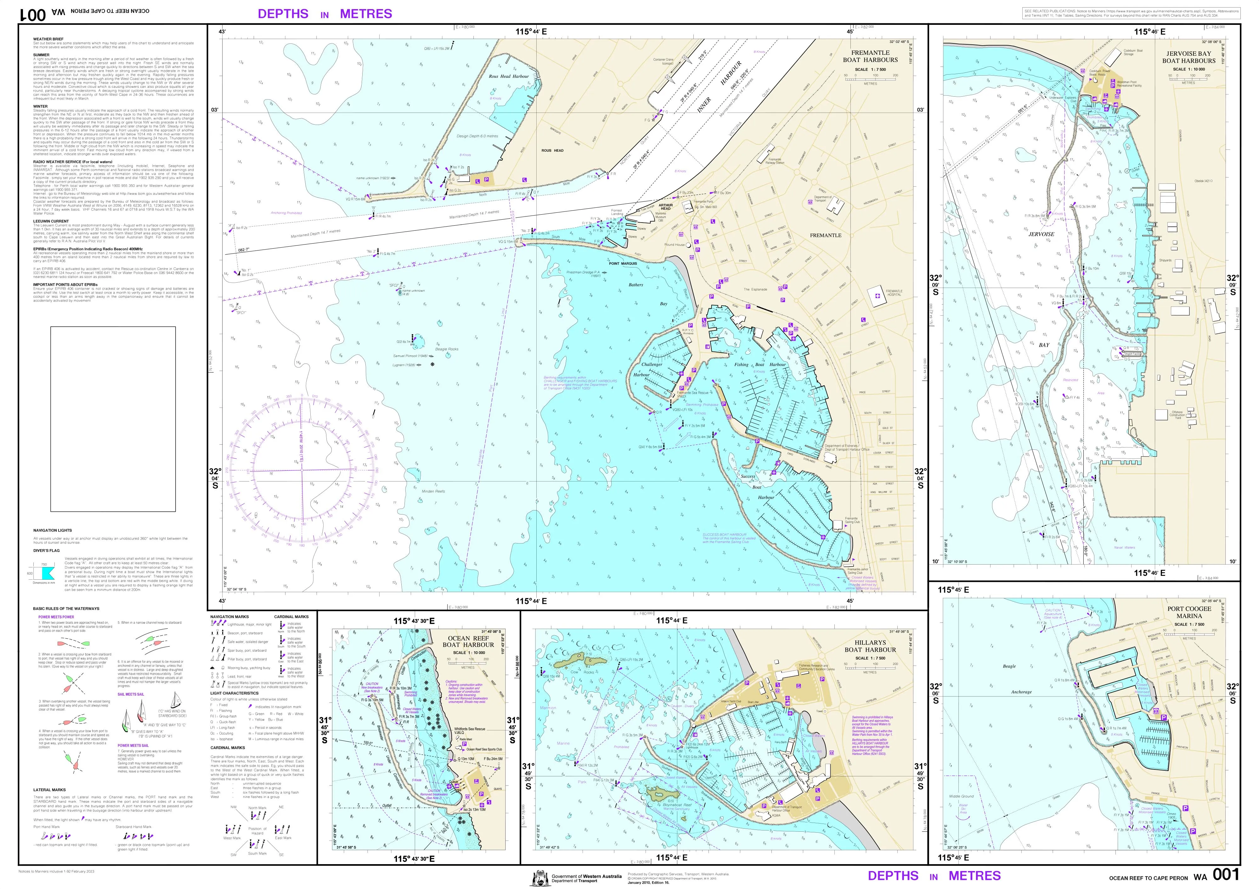 001 - Ocean Reef to Cape Peron DPI Chart (2023)