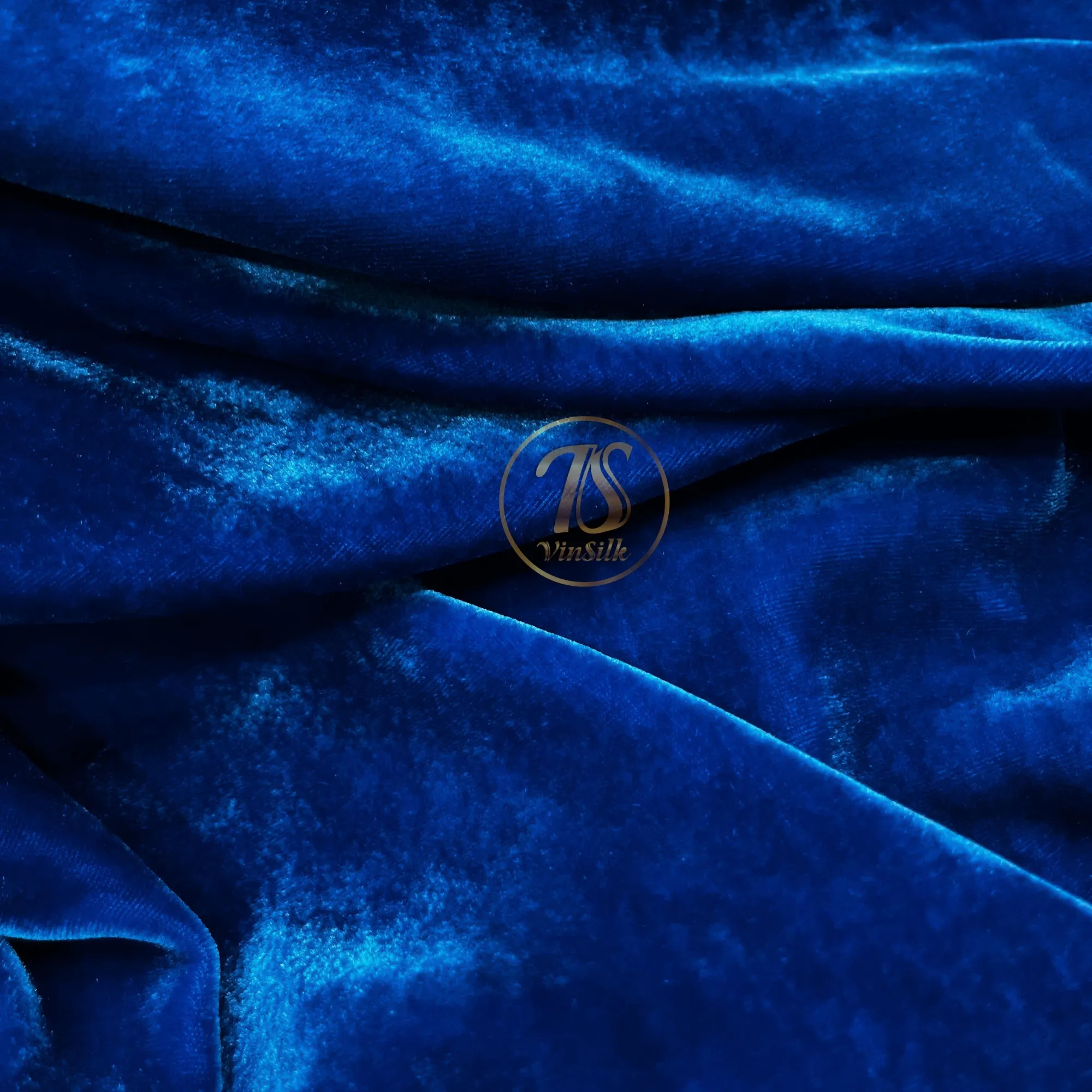 100% MULBERRY SILK VELVET fabric by the yard - Dress making - Blue silk velvet - Sewing clothes