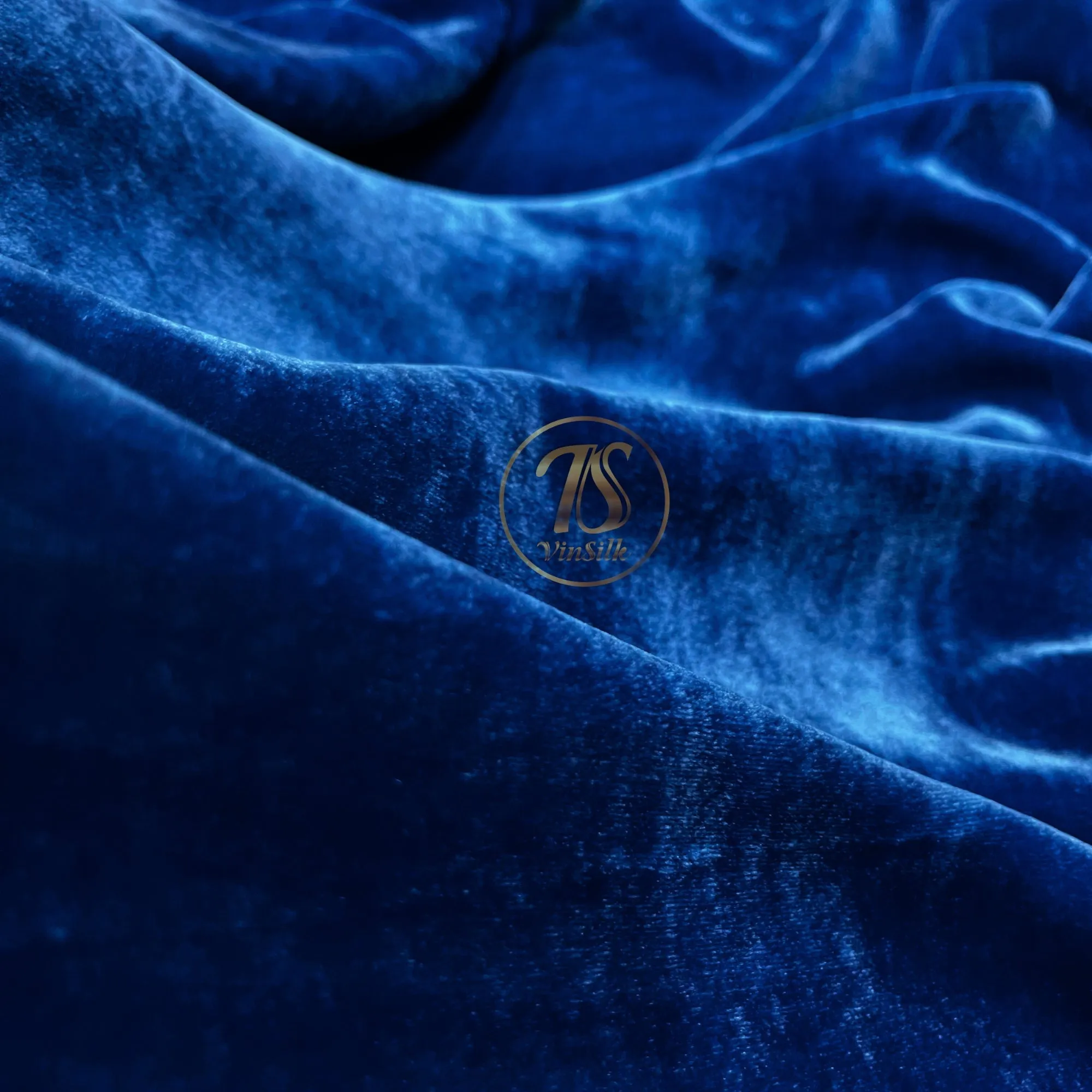 100% MULBERRY SILK VELVET fabric by the yard - Dress making - Blue silk velvet - Sewing clothes