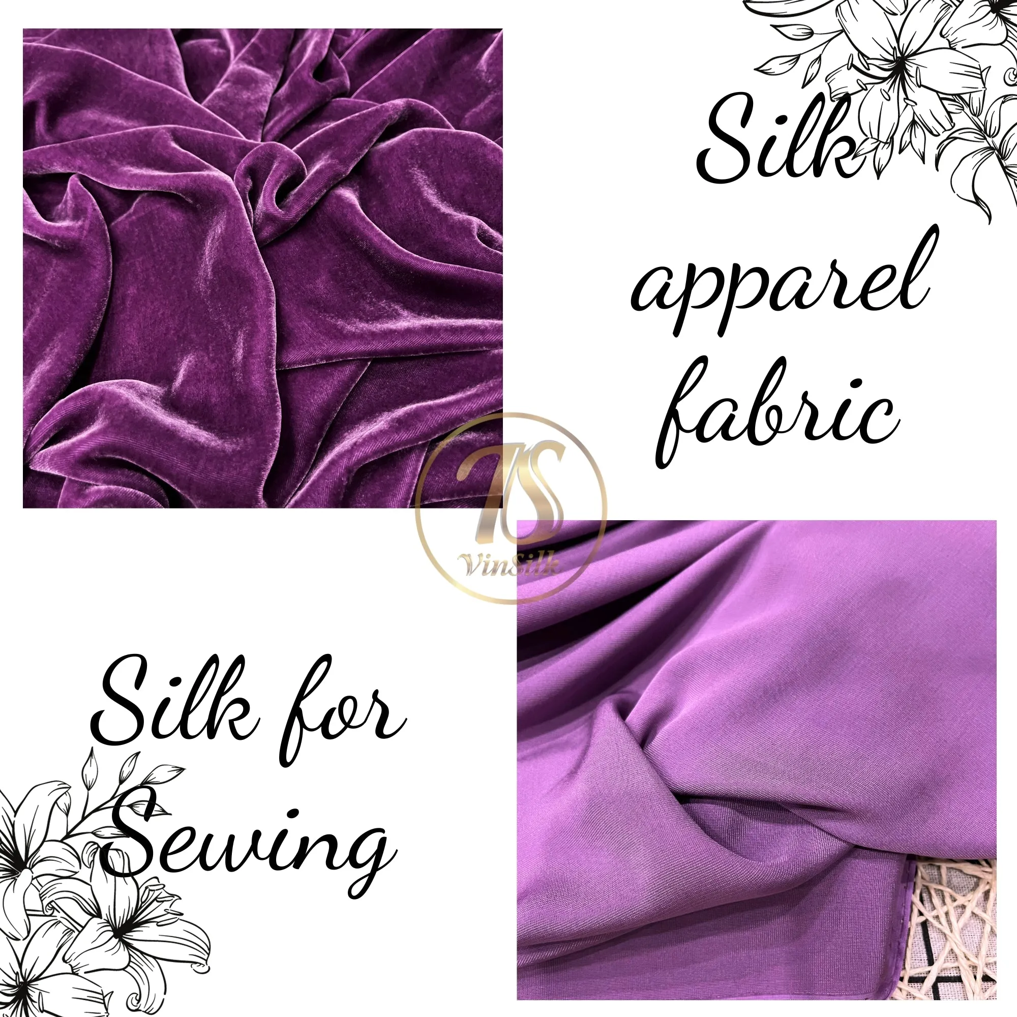 100% MULBERRY SILK VELVET fabric by the yard - Luxury Silk Velvet - Dressmaking - Silk apparel fabric - Silk for sewing