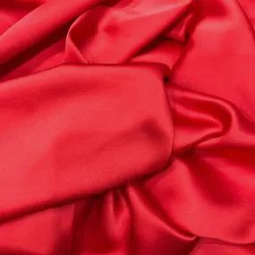 100% PURE MULBERRY SILK fabric by the yard – Satin silk fabric – 19mm - Organic fiber - Wedding dress - Gift for women - Red silk satin