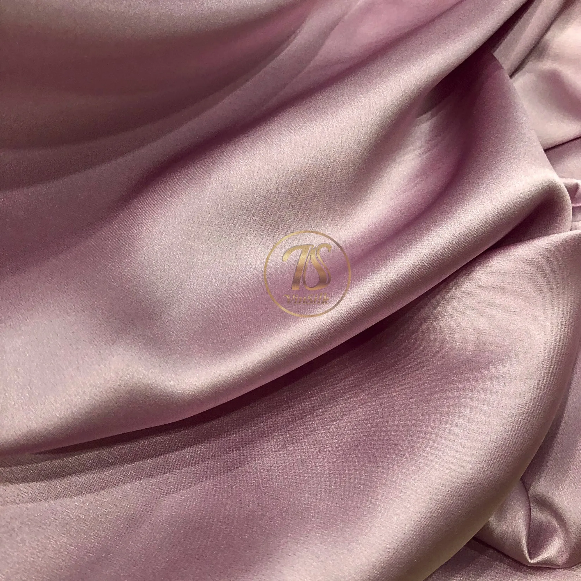 100% PURE MULBERRY SILK fabric by the yard – Satin silk fabric - Pink silk fabric – 19mm - Organic fiber - Wedding dress - Gift for women - Personalized gift