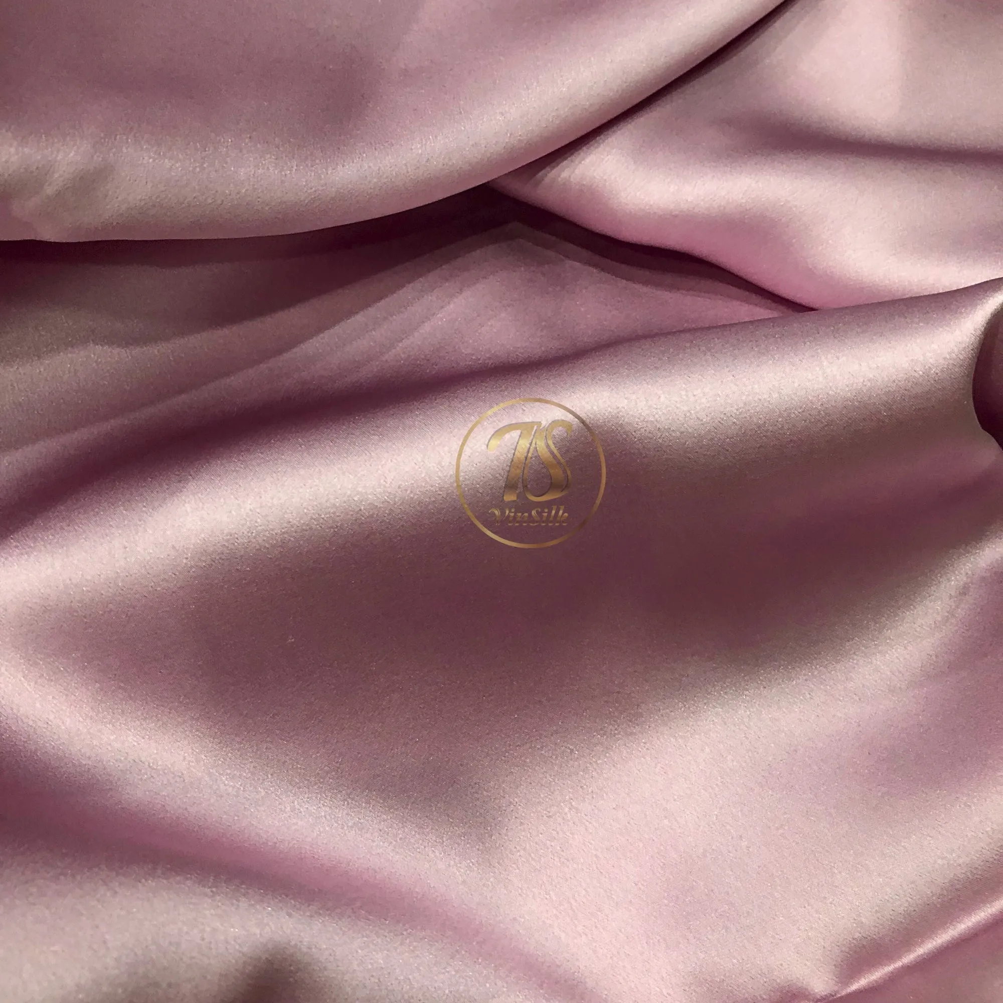 100% PURE MULBERRY SILK fabric by the yard – Satin silk fabric - Pink silk fabric – 19mm - Organic fiber - Wedding dress - Gift for women - Personalized gift