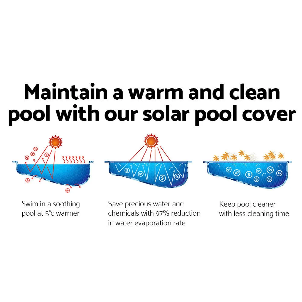 10x4m Solar Swimming Pool Cover 500 Micron Isothermal Blanket