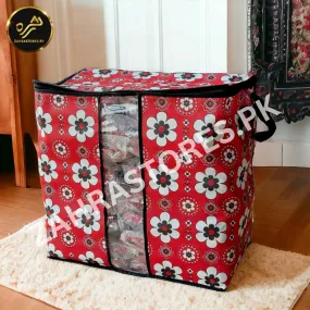 110GSM Cloth Storage Bag 1 Pc (Ajrak)