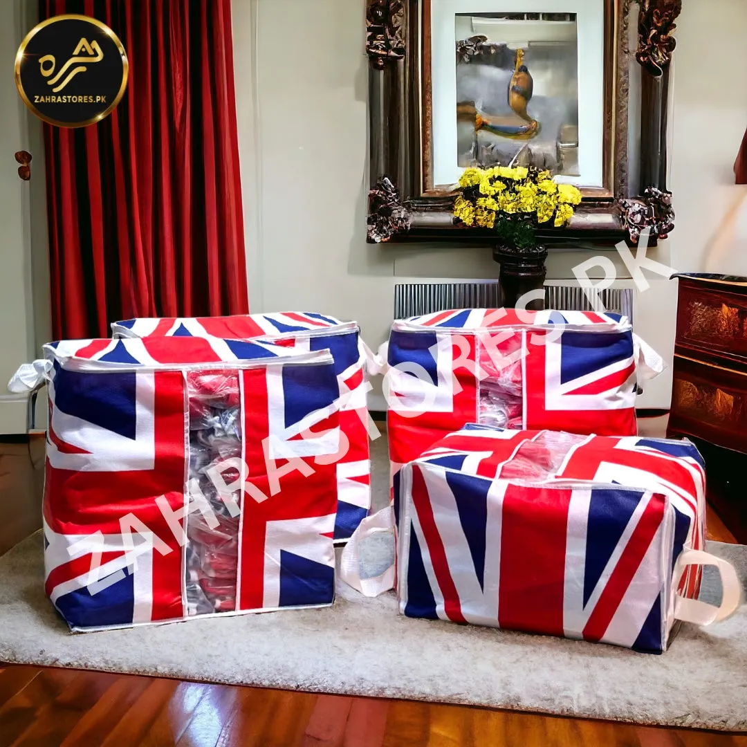 110GSM Cloth Storage Bag 1 Pc (UK Flag)