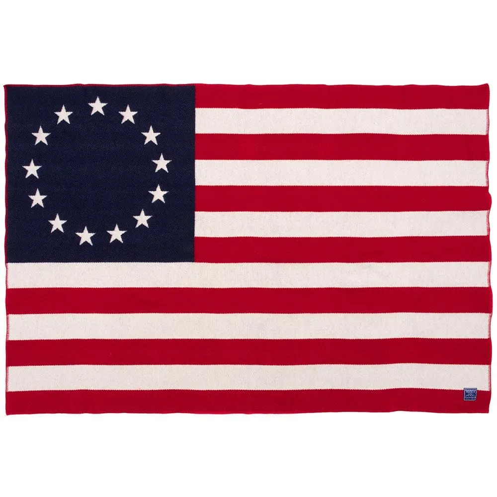 1776 Flag Wool Throw - Betsy Ross