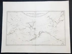 1788 Franz Schraembl & Capt Cook Large Antique Map NW America Alaska, California