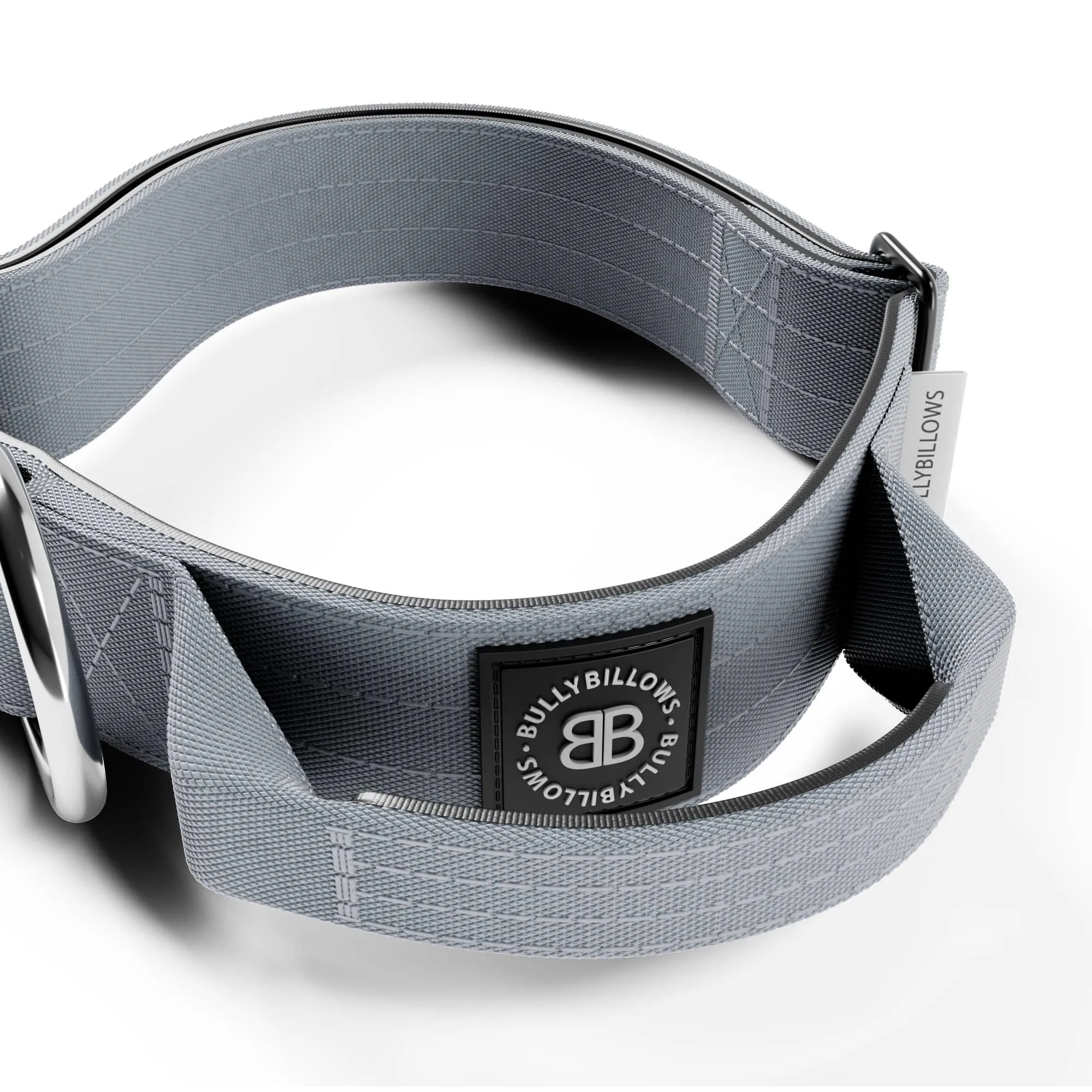 4cm Combat® Collar | With Handle & Rated Clip - Metal Grey