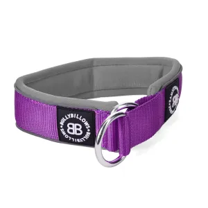 5cm Slip on Collar | Foam Padded - Purple x Metal Grey