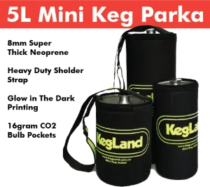 5L Glow in the Dark Mini Keg Neoprene Keg Parka/Jacket