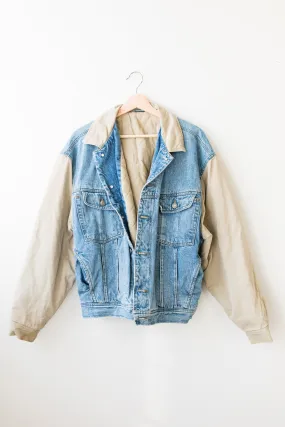 90's Denim Bomber Jacket