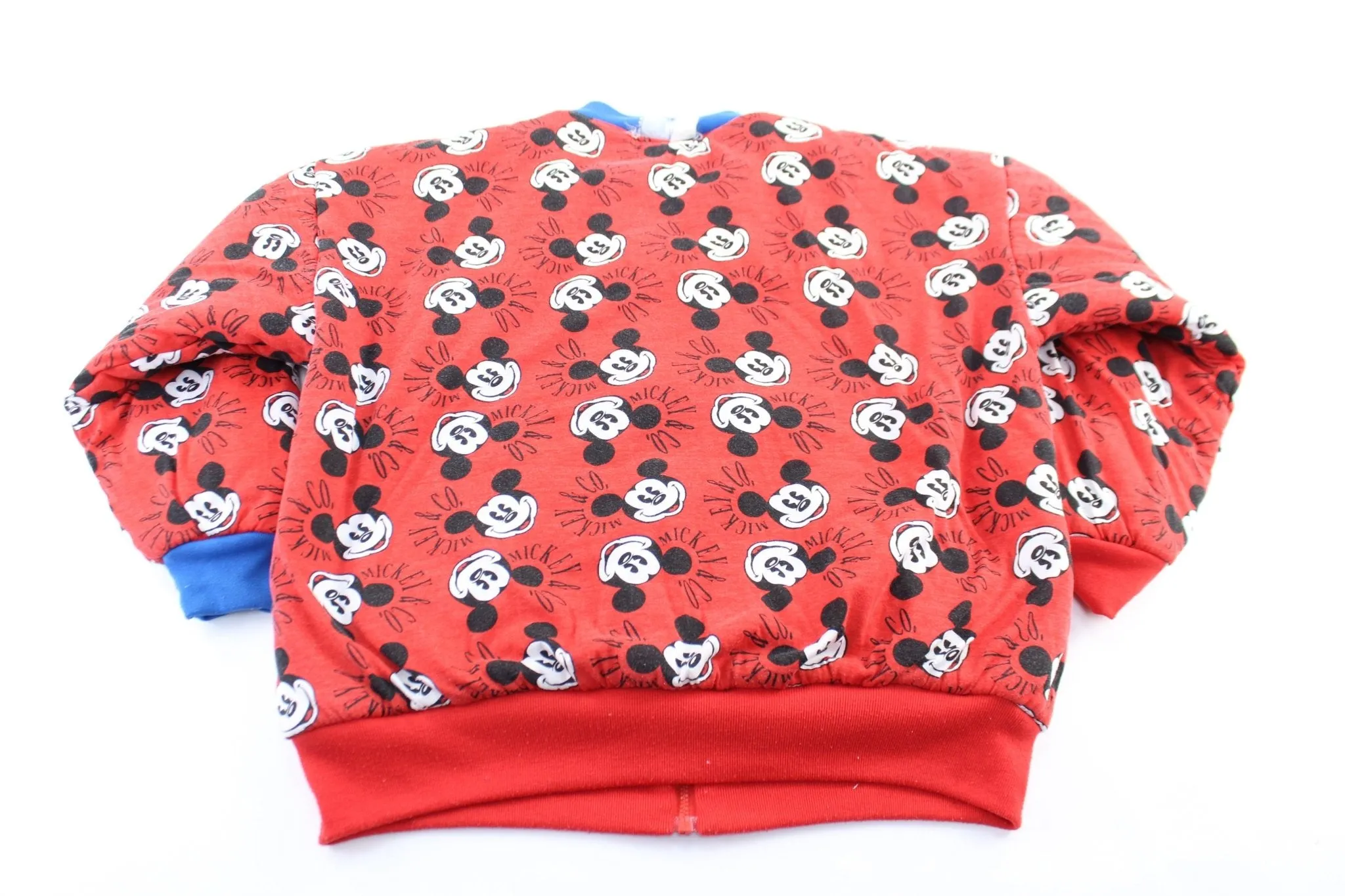 90's Mickey & Co. Reversible Bomber Zip Up Jacket