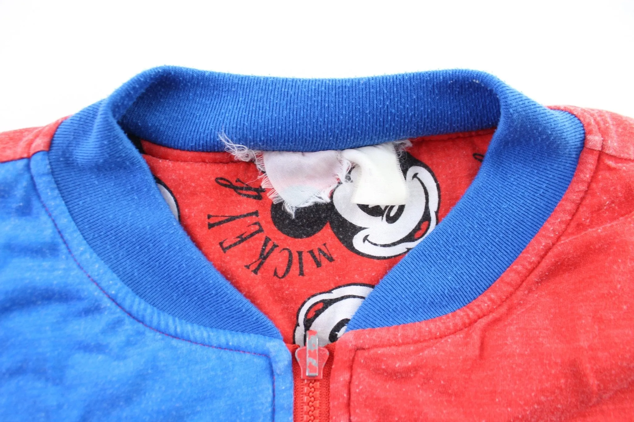 90's Mickey & Co. Reversible Bomber Zip Up Jacket