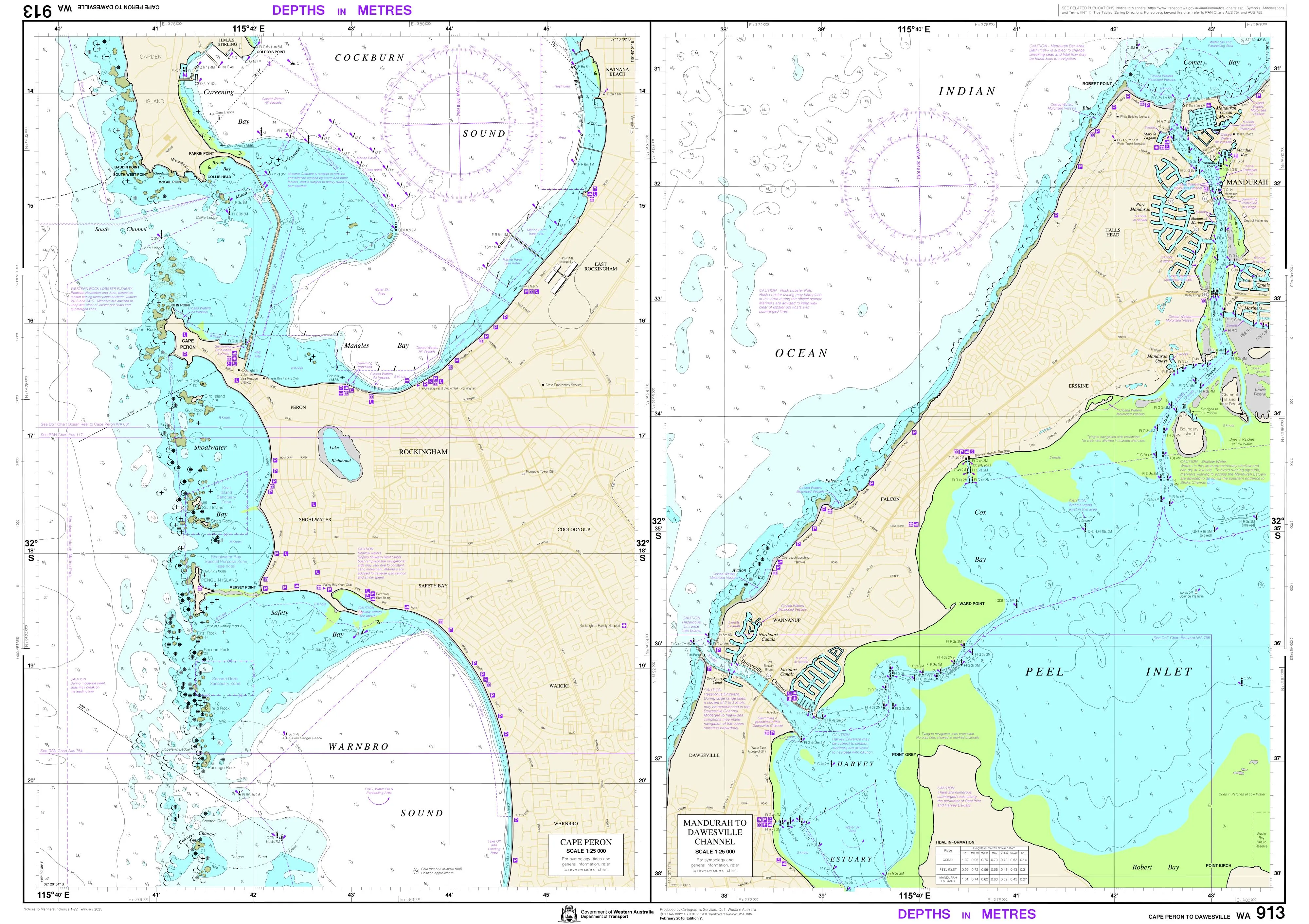 913 - Cape Peron to Dawesville DPI Chart (2023)