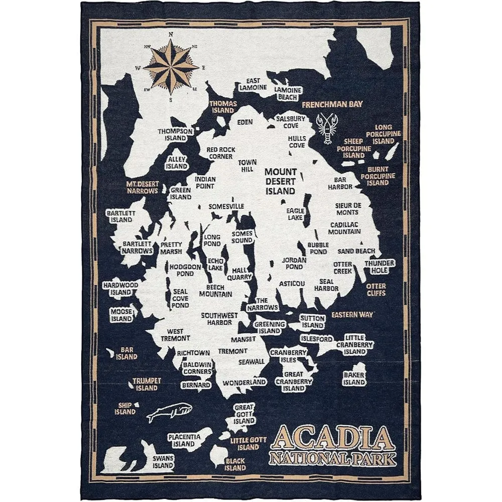 Acadia National Park Wool Throw