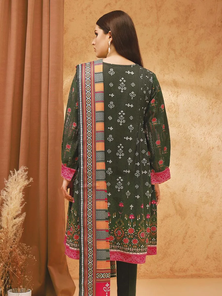 ACE Galleria Digital Embroidered Unstitched 3pc Viscose Suit ACE 12208