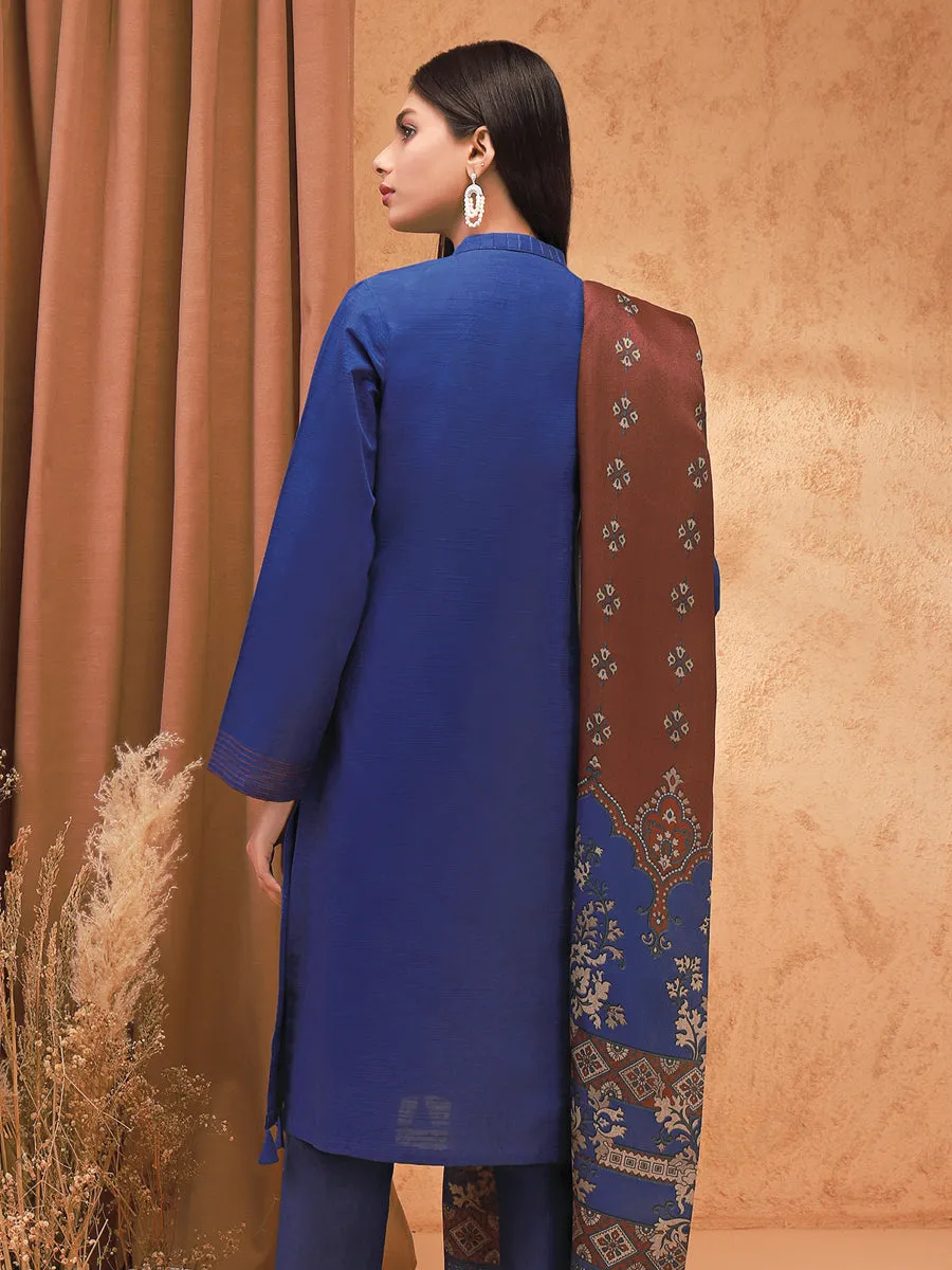 ACE Galleria Embroidered Unstitched 3Pc Marina Twill Suit ACE 12230