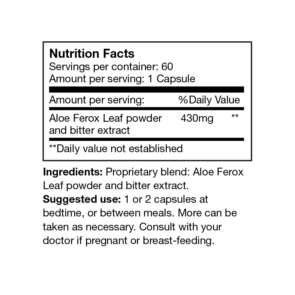 Aloe Ferox Whole Leaf Capsules