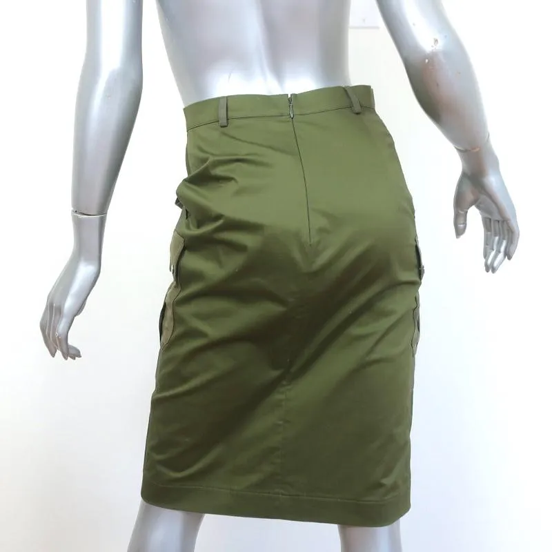 Altuzarra Military Pencil Skirt Kent Army Green Size 38 NEW