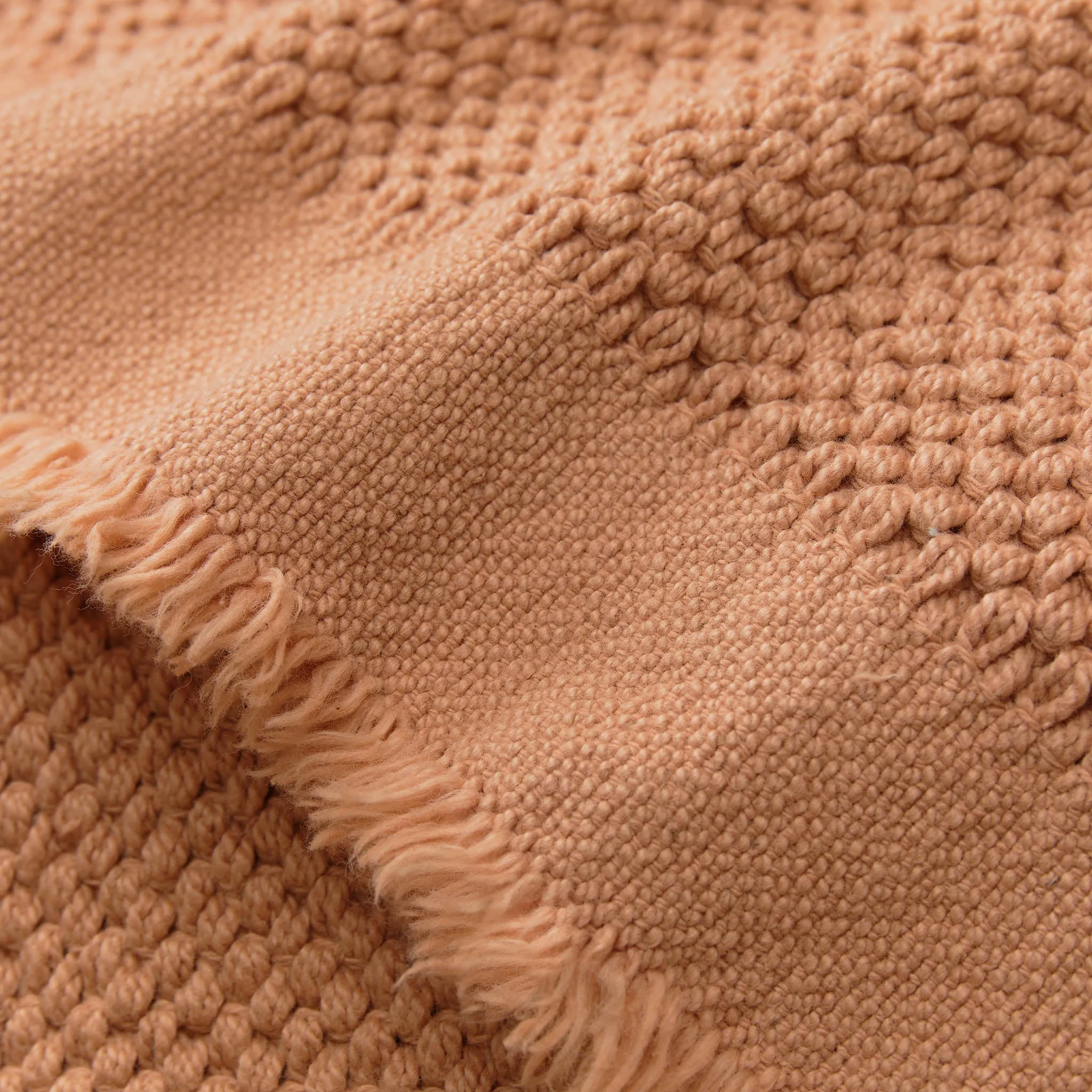 Alvaro Wool Blanket [Pale terracotta]