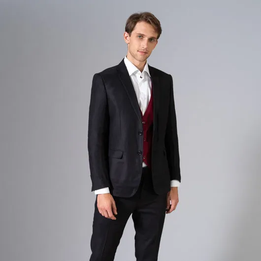 Amazeus Black linen Blazer