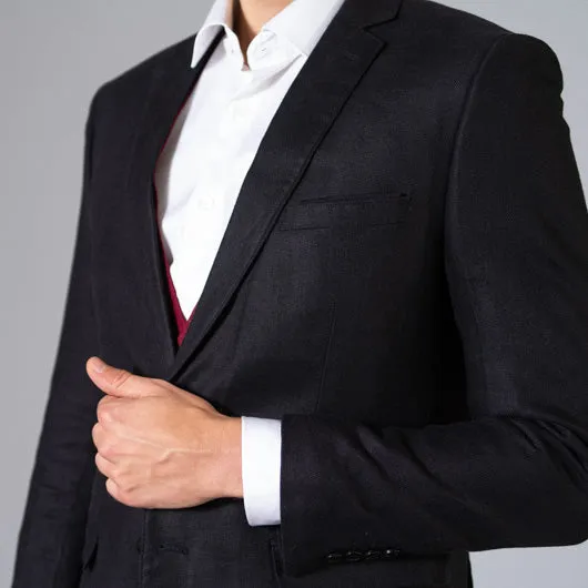 Amazeus Black linen Blazer