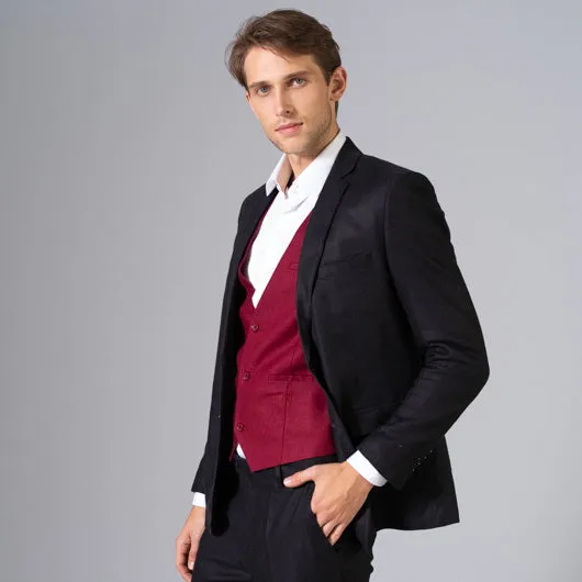 Amazeus Black linen Blazer