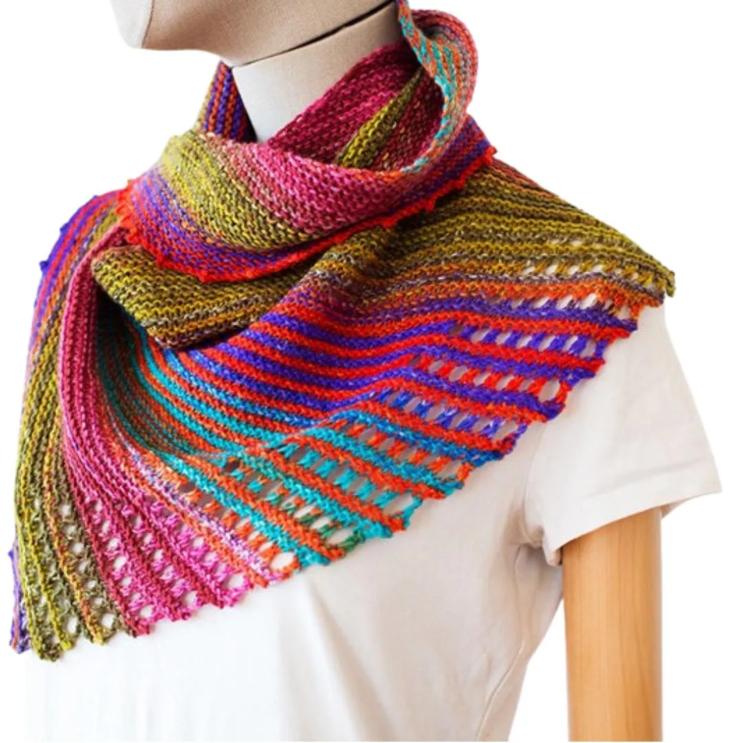 Anica Shawl Kit | Yarn Art Using Garter Stitch