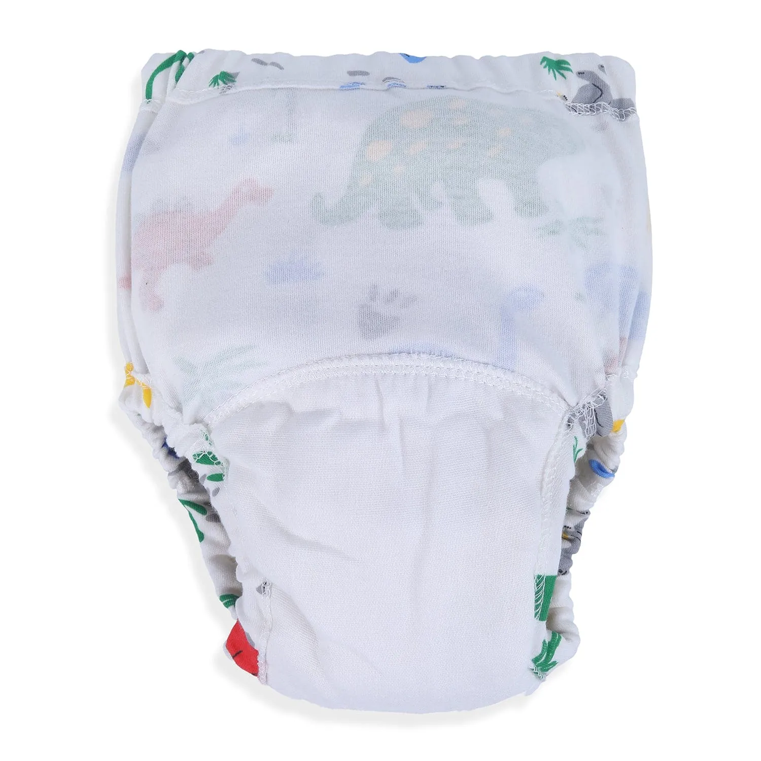 Baby Moo Dinosour Reusable Cloth Training Pants Diaper Panty - Multicolour