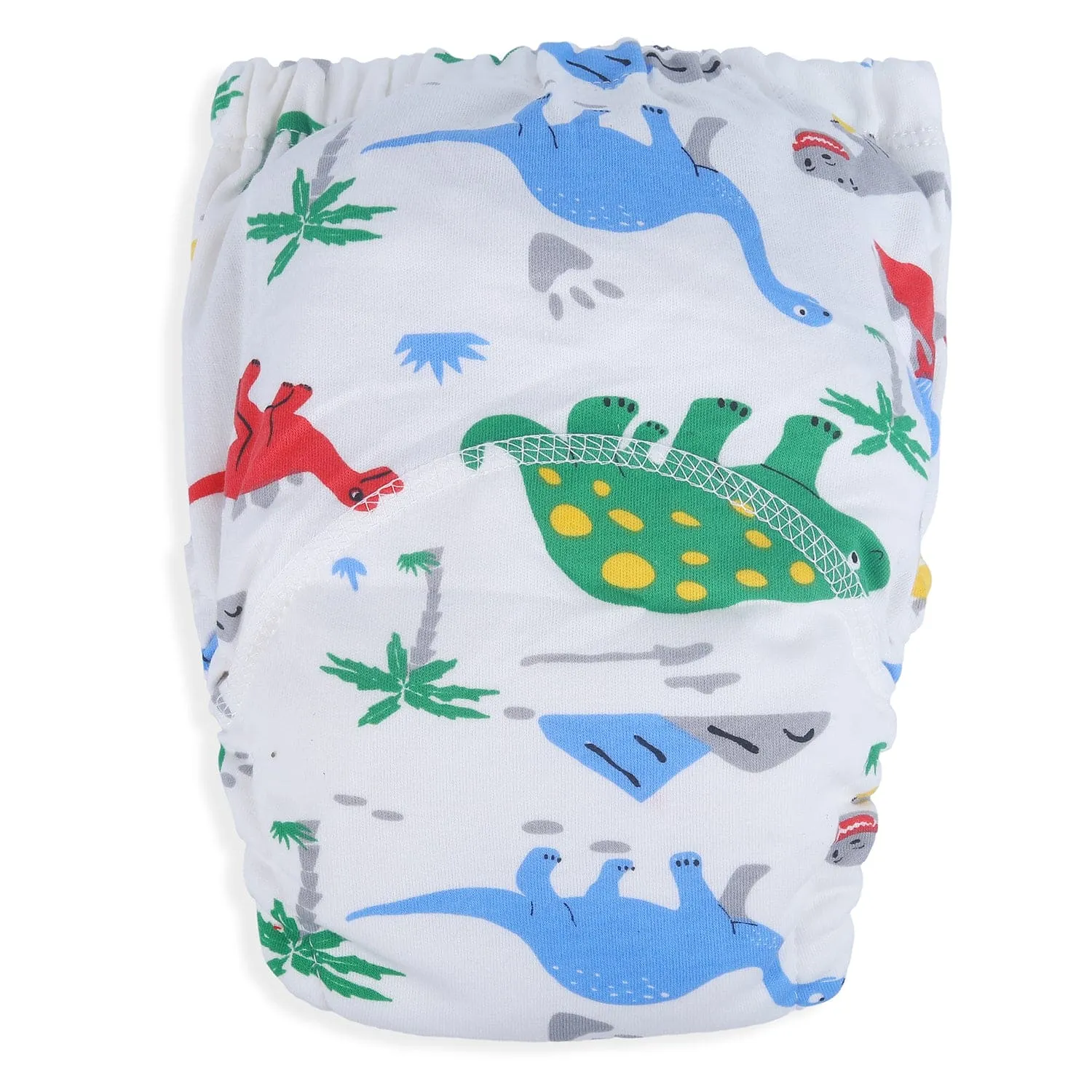 Baby Moo Dinosour Reusable Cloth Training Pants Diaper Panty - Multicolour