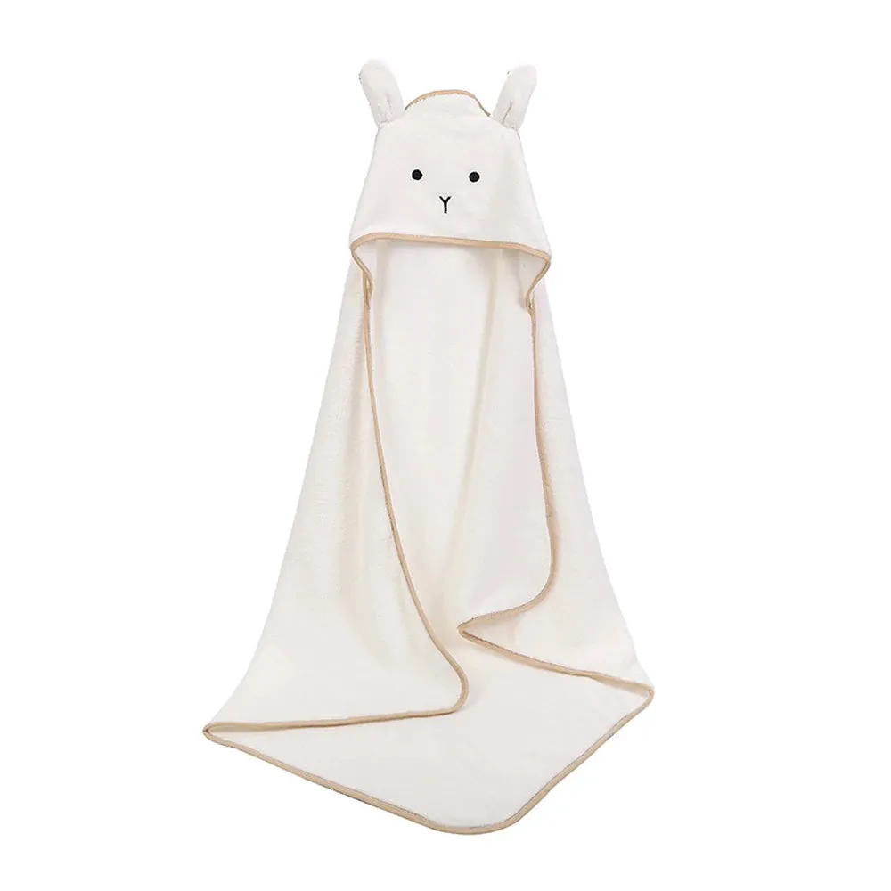 Baby Poncho Bath Towel  Toalla Velvet 90*90cm Fleece Hood Infant Towels Blanket Newborn Baby Hooded Towel Infant Babies Spa