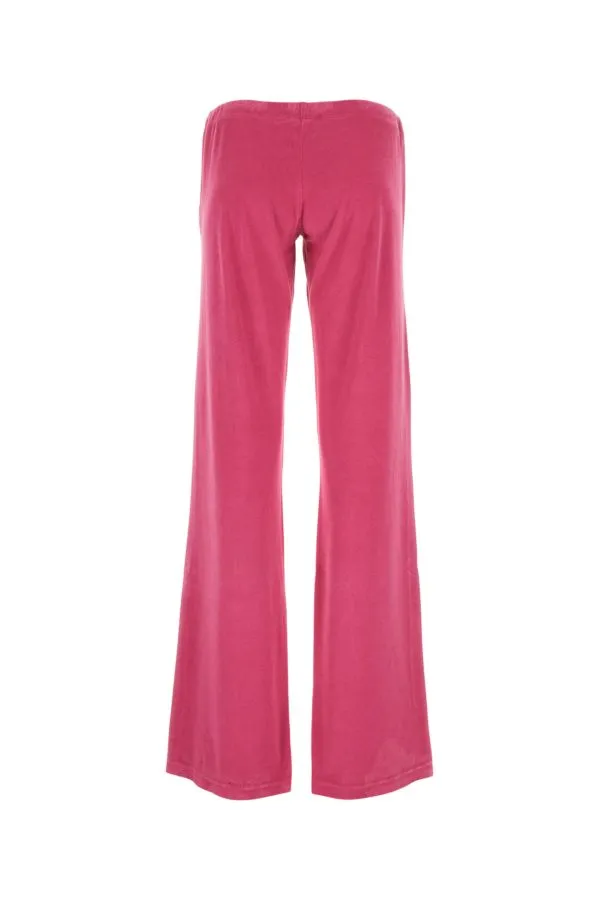 BALENCIAGA | Fuchsia velvet joggers