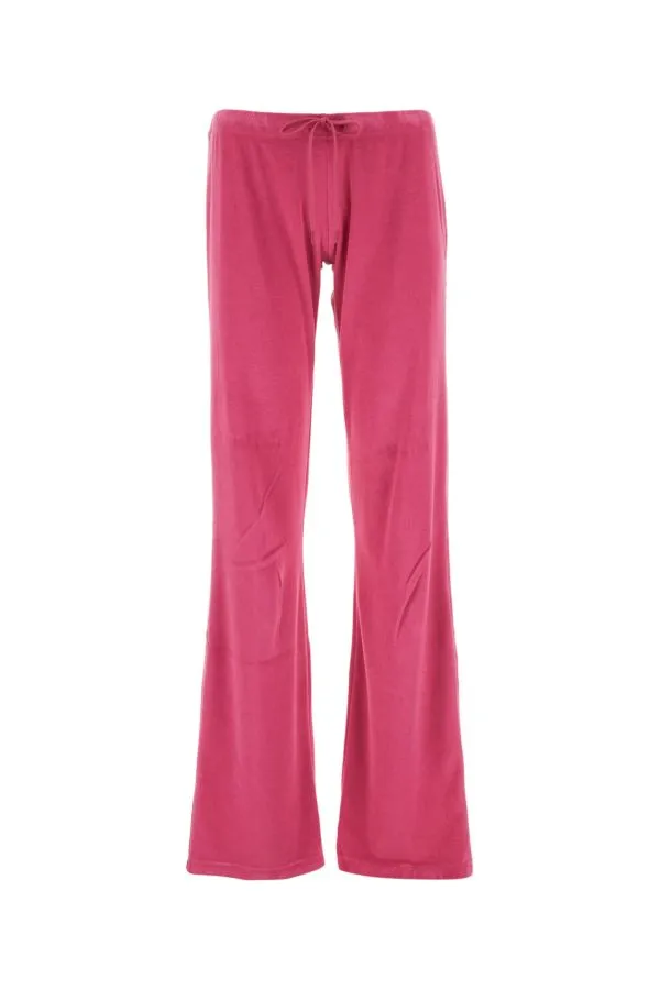 BALENCIAGA | Fuchsia velvet joggers