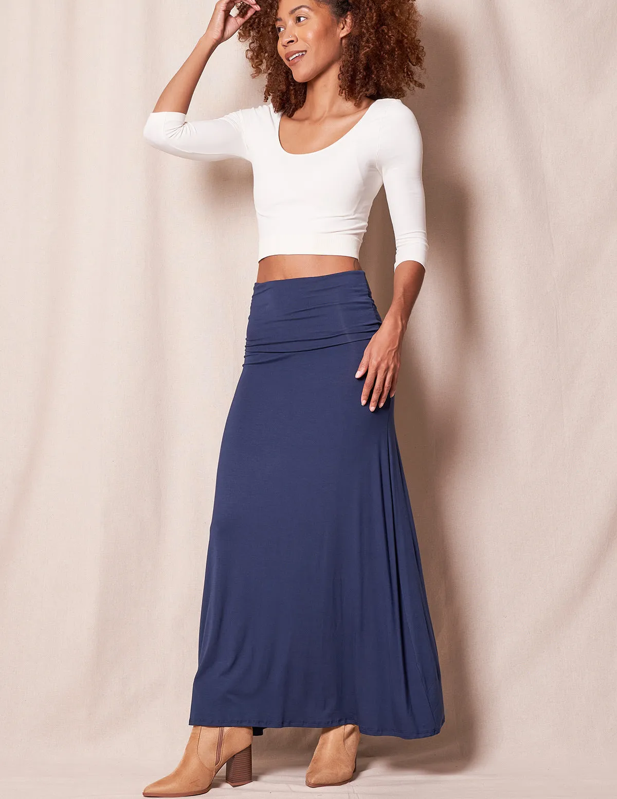 Bamboo Classic Maxi Skirt