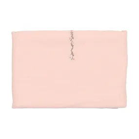 Bee & Dee Embroidered Linen Pointelle Collection - Petal pink Blanket