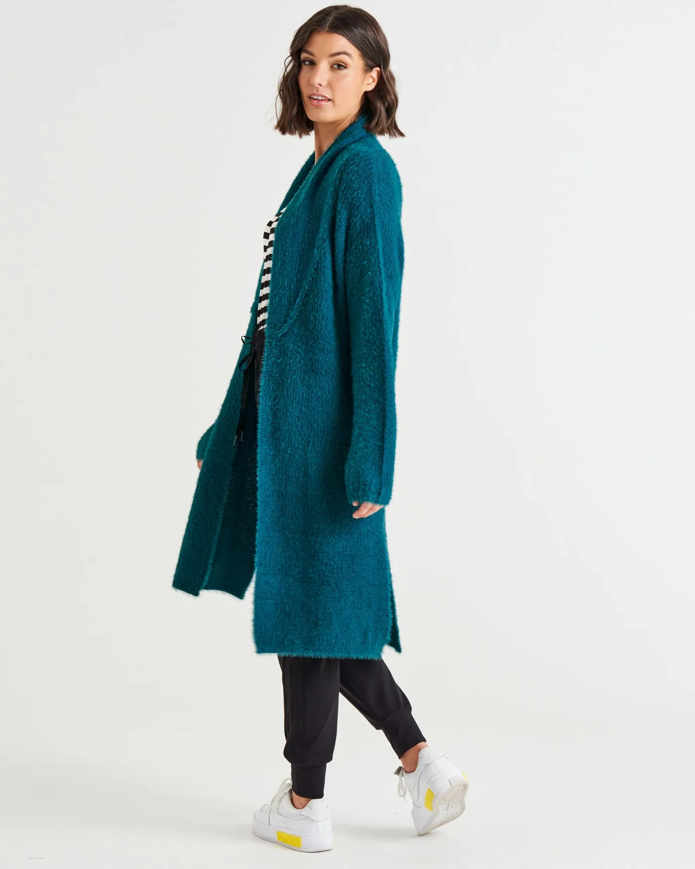 Betty Basics Mia Cardigan Smokey Teal