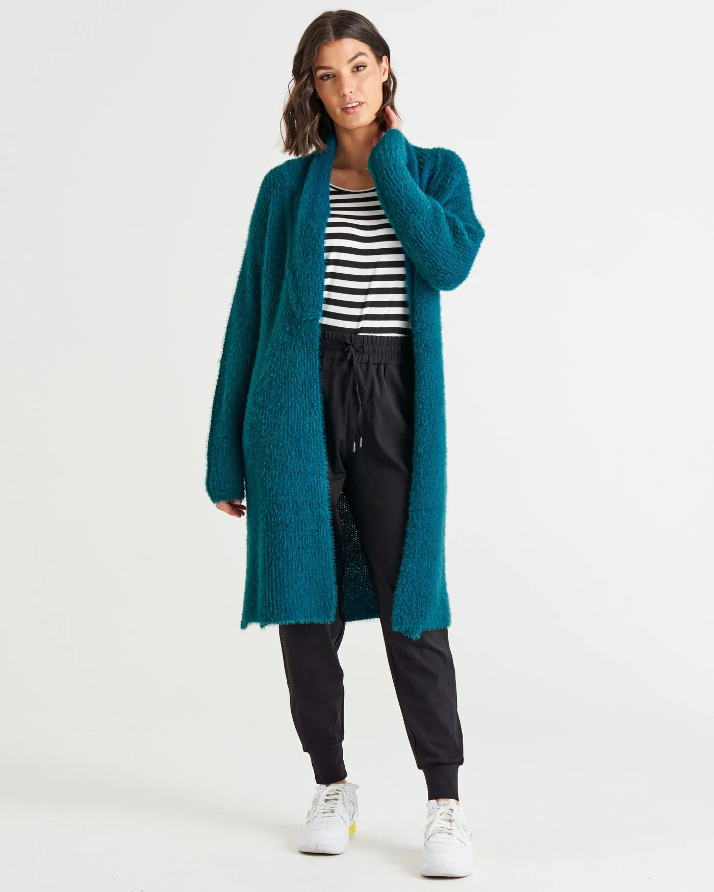 Betty Basics Mia Cardigan Smokey Teal