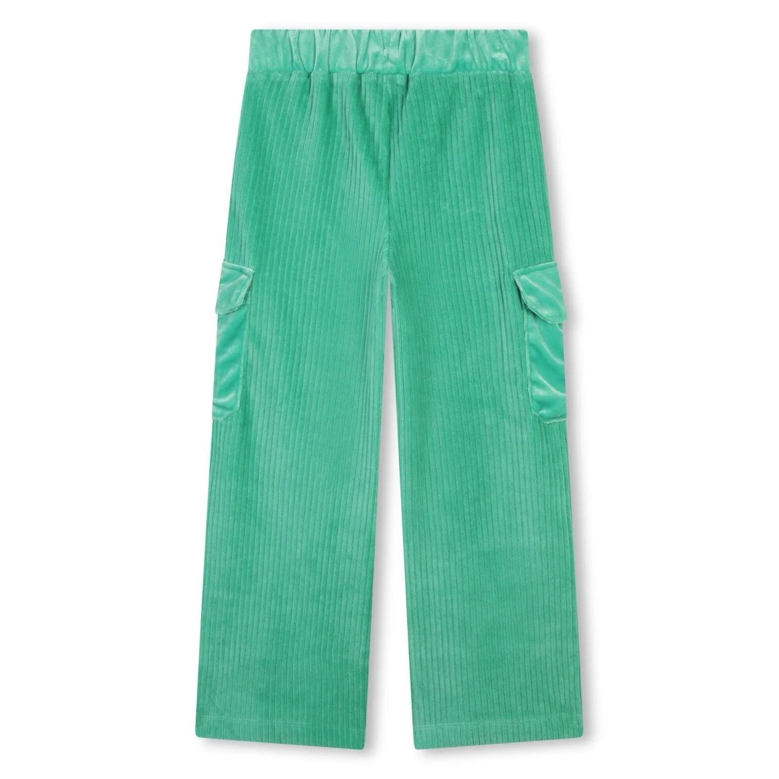 Billieblush Green Velvet Zip Up and Pants Set With Studded Pockets