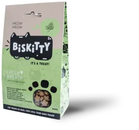 Biskitty cat biscuit treats fresh breath 200g