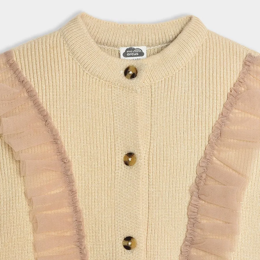 Bonjour Ivory Knitted Cardigan