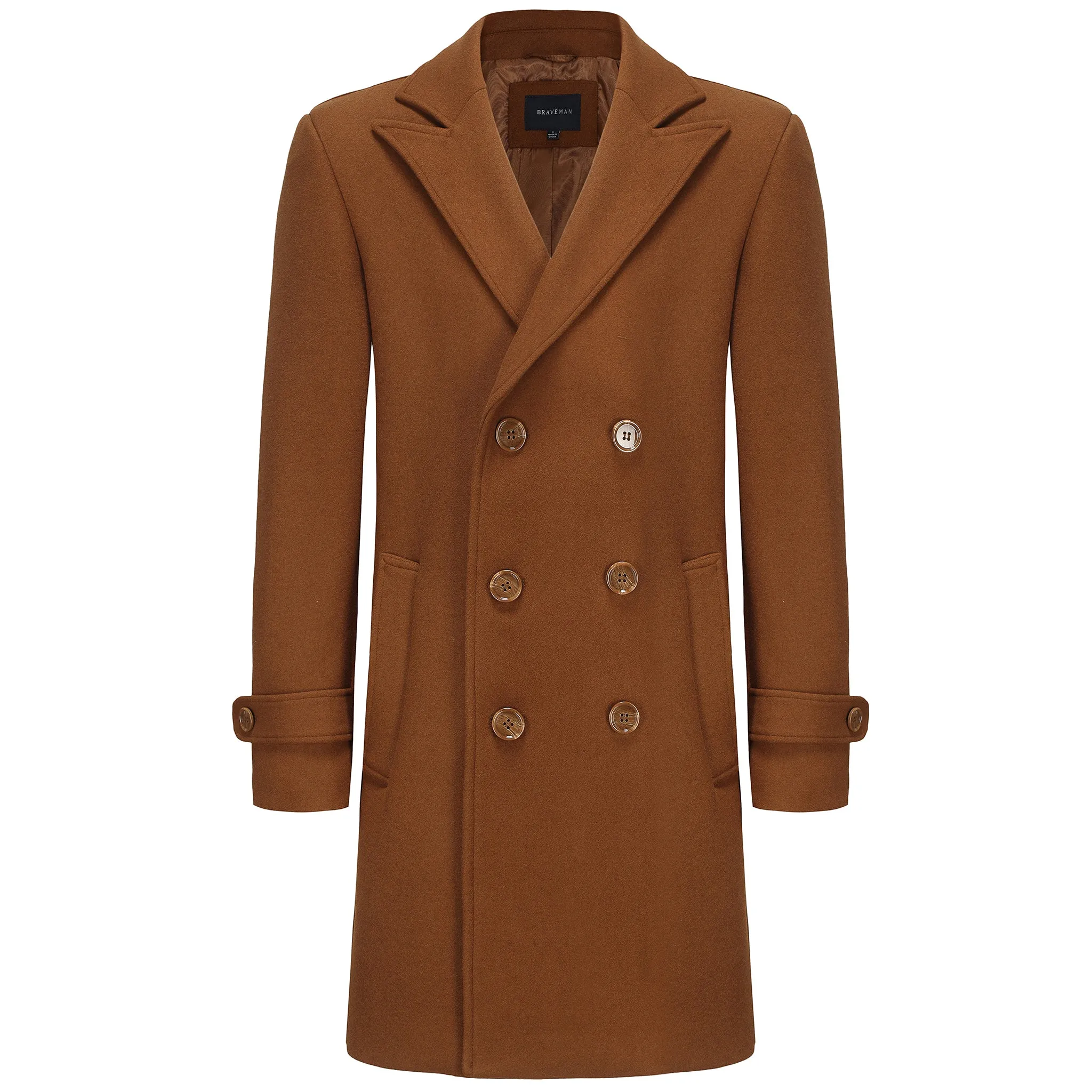 BRAVEMAN 3/4 DOUBLEBREASTED COAT-DWC01