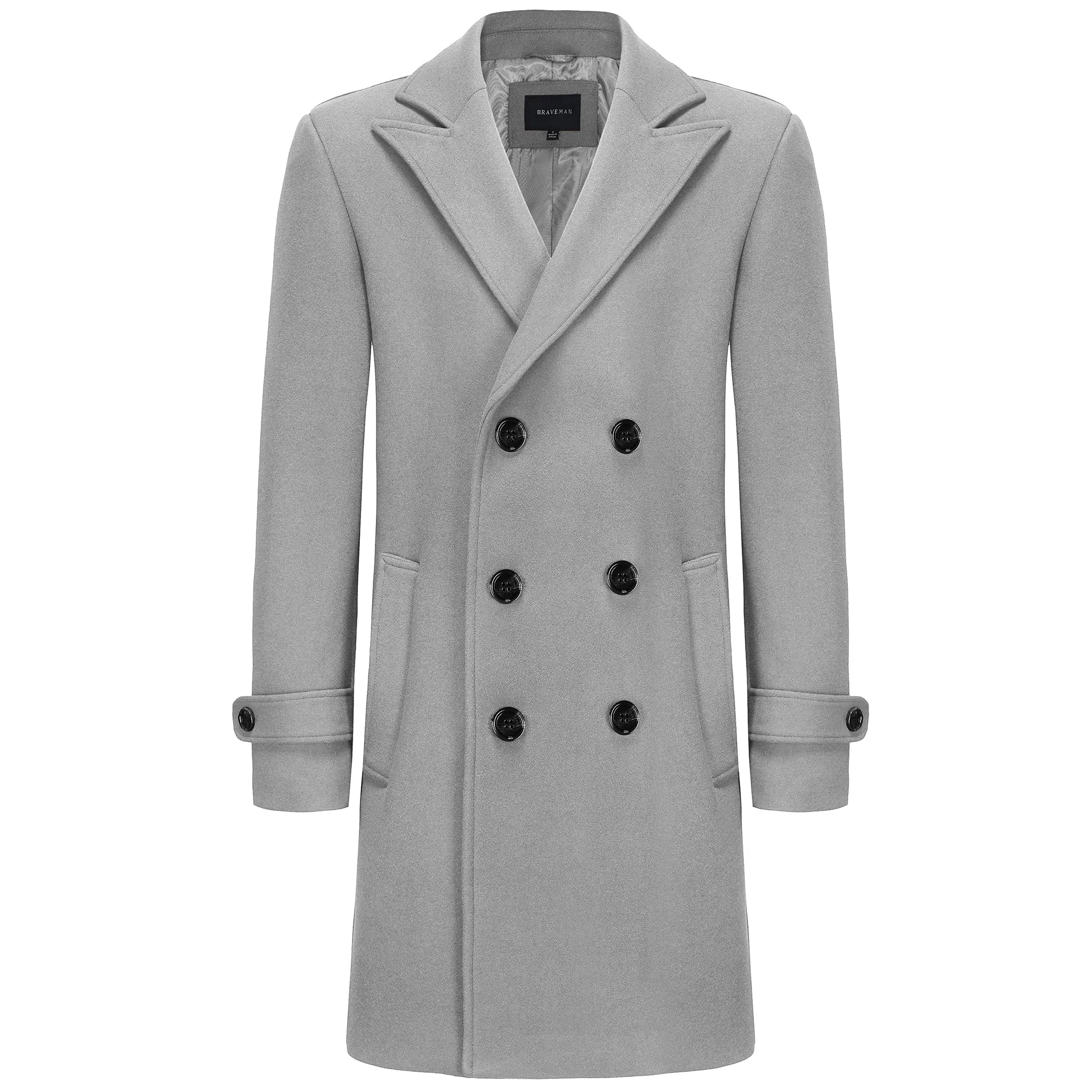 BRAVEMAN 3/4 DOUBLEBREASTED COAT-DWC01