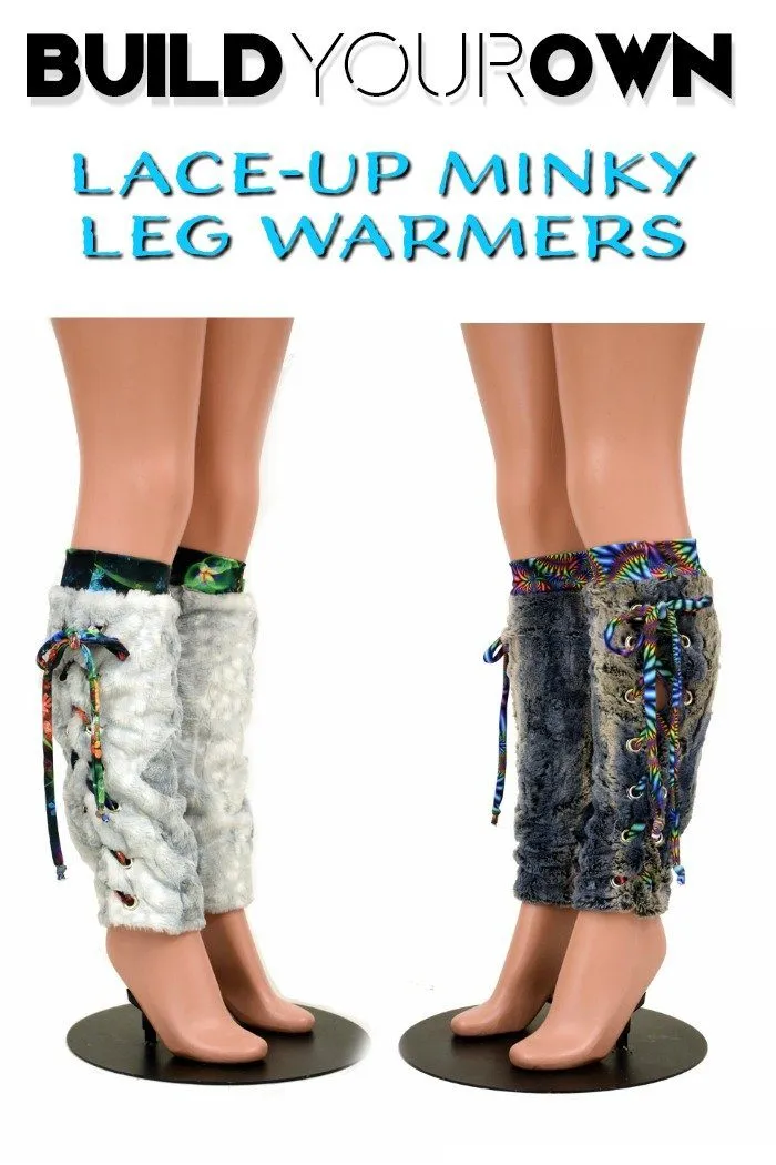 Build Your Own Lace Up Minky Leg Warmers