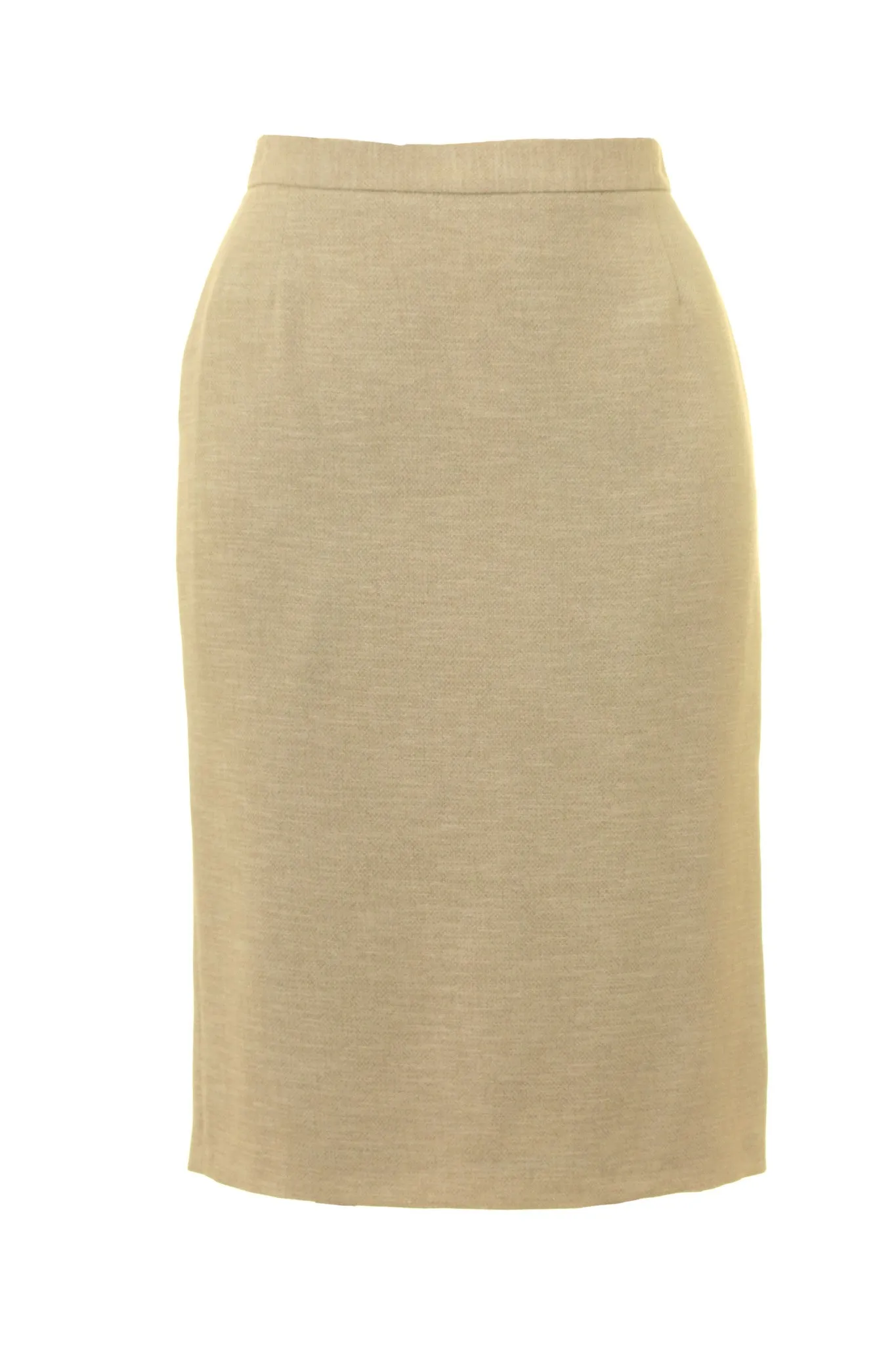 Busy Clothing Beige Pencil Skirt Linen Look