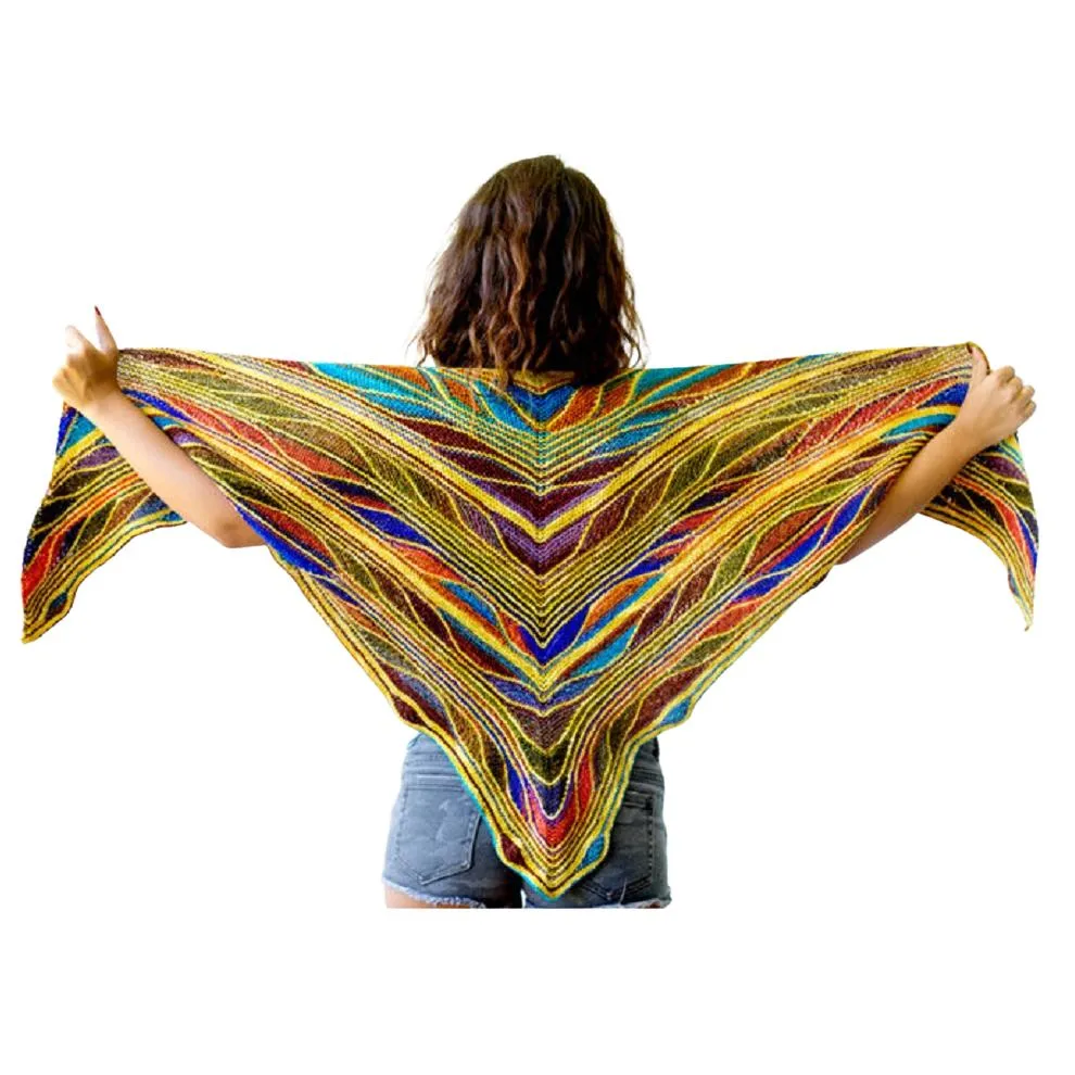 Butterfly Papillon Shawl Kit | Yarn Art Using Elegant Short Rows