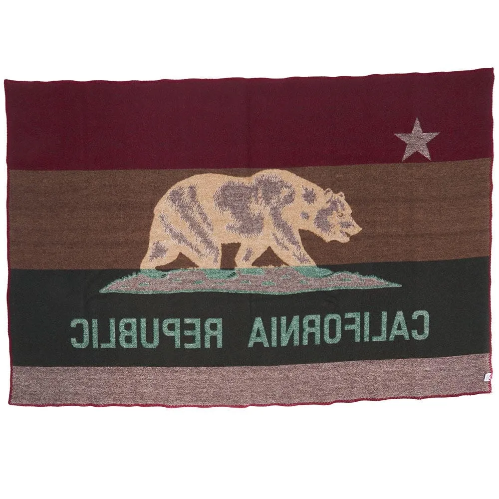 California Flag Wool Throw