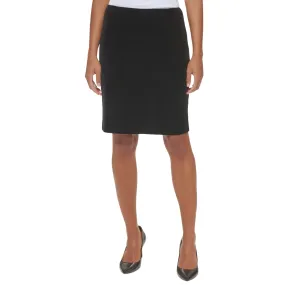 CALVIN KLEIN - Petites Velvet Above Knee Pencil Skirt