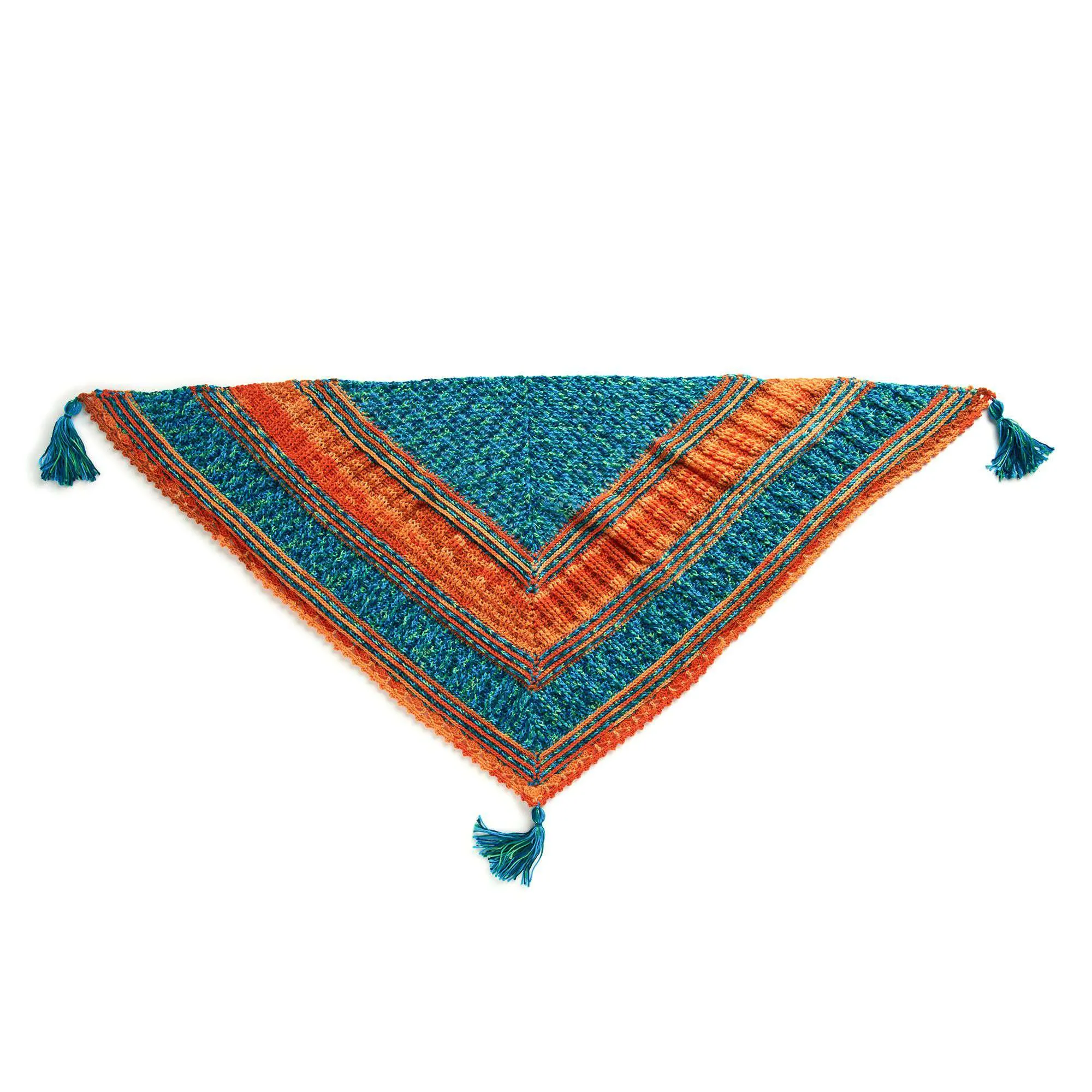 Caron Textured Triangular Crochet Shawl