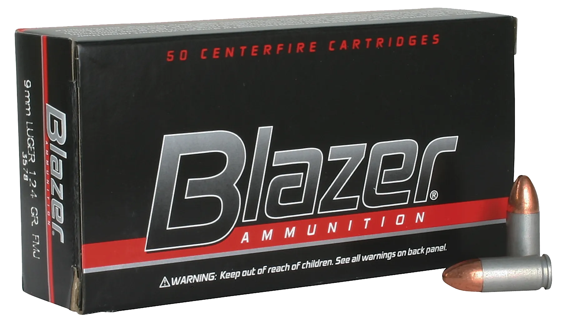 CCI 3578 Blazer 9mm Full Metal Jacket 124 GR 50Box/20Case